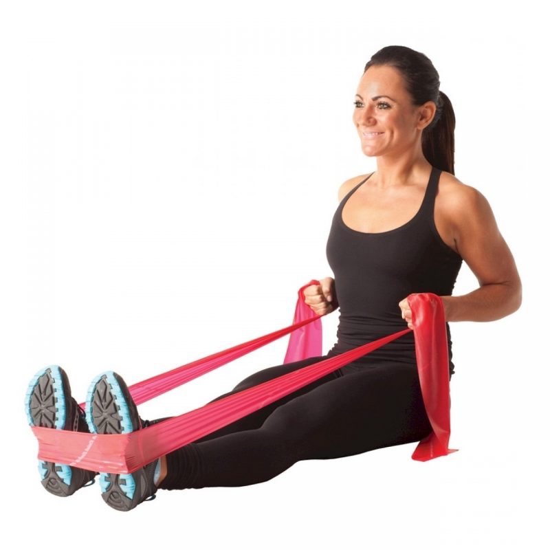 Fascia Elastica Thera Band Gialla - Resistenza Leggera, 1,5m - Per Allenamento Corpo Intero - Foto 2